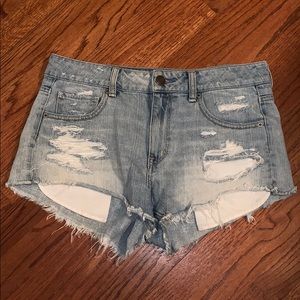AEO High Waisted Jean Shorts